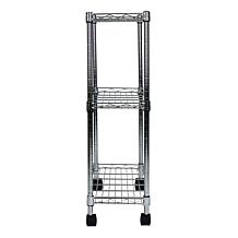 Oceanstar 3 Tier Shelving All Purpose Utility Cart Chrome