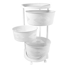 Octopus 360 4 Tier Rolling Cart with Removable Baskets