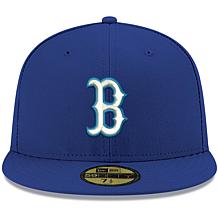 Officially Licensed Fanatics MLB Men's Red Sox White Logo Fitted Hat