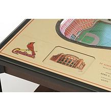 Officially Licensed MLB 25-Layer StadiumViews End Table-SL. Cardinals