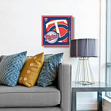 Officially Licensed MLB 3D Logo Series 12 x 12 Wall Art - Minnesota
