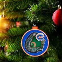 Officially Licensed MLB 3D StadiumView Ornament 2-Pack - Mets