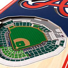 Officially Licensed MLB 6" x 19" 3-D Stadium Banner - Atlanta Braves