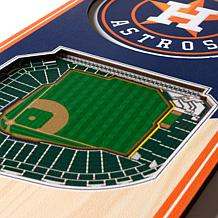 Officially Licensed MLB 6" x 19" 3D Stadium Banner - Houston Astros 