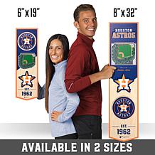 Officially Licensed MLB 6" x 19" 3D Stadium Banner - Houston Astros 