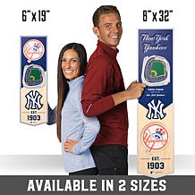 Officially Licensed MLB 6" x 19" 3D Stadium Banner - New York Yankees 