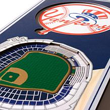 Officially Licensed MLB 6" x 19" 3D Stadium Banner - New York Yankees 