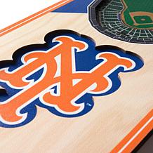 Officially Licensed MLB 6" x 19" 3D Stadium Banner - New York Mets