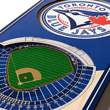 Officially Licensed MLB 6" x 19" 3D Stadium Banner - Toronto Blue J...