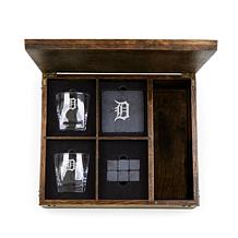 Officially Licensed MLB Detroit Tigers  Whiskey Box Gift Set