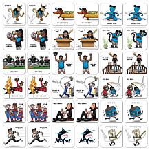 Officially Licensed MLB Licensed Memory Match Game - Miami Marlins