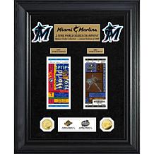 Officially Licensed MLB Marlins World Series Coin & Ticket Collection
