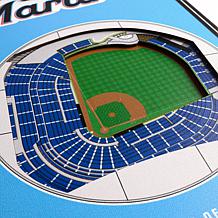 Officially Licensed MLB Miami Marlins 3D Stadium Banner - Marlins Park