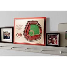 Officially Licensed MLB StadiumView 3D Wall Art - Cincinnati Reds