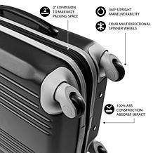 Officially Licensed MLB Tigers 21" Carry-On Hardcase Spinner Luggage