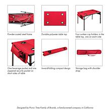 Officially Licensed MLB Travel Portable Folding Table-  Houston