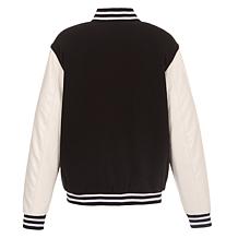 Officially Licensed NBA Rockets Unisex Fleece & Faux Leather Jacket