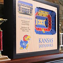 Officially Licensed NCAA 25-Layer 3-D Wall Art - Kansas Jayhawks