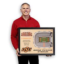Officially Licensed NCAA 25-Layer Stadium 3D Wall Art - Oklahoma State
