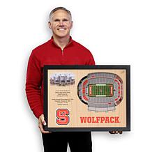 Officially Licensed NCAA 25-Layer StadiumViews 3D Wall Art - NC State