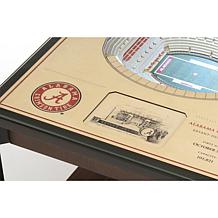 Officially Licensed NCAA 25-Layer StadiumViews End Table - Alabama