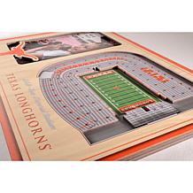Officially Licensed NCAA 3-D Stadium Views Picture Frame - Longhorns