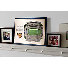 Officially Licensed NCAA 5-Layer StadiumViews 3D Art - Mountaineers 