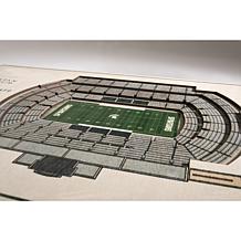 Officially Licensed NCAA 5-Layer StadiumViews Art - MI State Spartans 