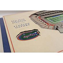 Officially Licensed NCAA 5-Layer StadiumViews Wall Art- Florida Gators