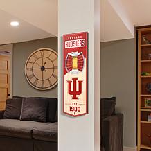 Officially Licensed NCAA 6" x 19" 3D Stadium Banner - Indiana Hoosiers