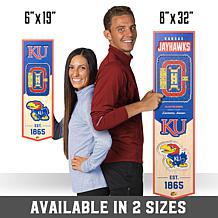 Officially Licensed NCAA 6" x 19" 3D Stadium Banner - Kansas Jayhawks
