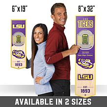 Officially Licensed NCAA 6" x 19" 3D Stadium Banner - LSU Tigers