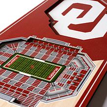 Officially Licensed NCAA 6" x 19" 3D Stadium Banner - Oklahoma Sooners