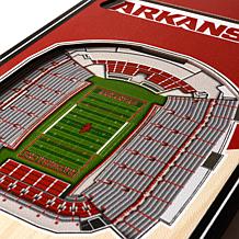 Officially Licensed NCAA 6" x 19" 3D Stadium Banner - Razorbacks