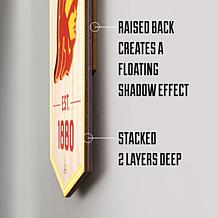 Officially Licensed NCAA 6" x 19" 3D Stadium Banner - Texas Longhorns