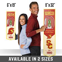 Officially Licensed NCAA 6" x 19" 3D Stadium Banner - USC Trojans