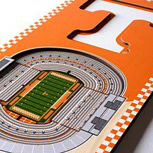 Officially Licensed NCAA 6" x 19" 3D Stadium Banner - Volunteers