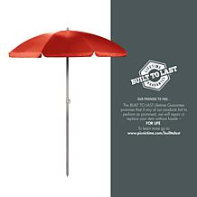 Officially Licensed NCAA Arkansas 5.5' Portable Beach Umbrella, Red