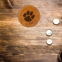 Officially Licensed NCAA Clemson Tigers Brown Personalized Coaster Set
