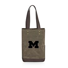 Officially Licensed NCAA Michigan 2 Bottle Insulated Wine Cooler Bag