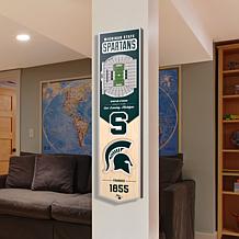 Officially Licensed NCAA Michigan State Spartans FB 3D Stadium Banner