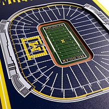 Officially Licensed NCAA Michigan Wolverines 3D Stadium Banner