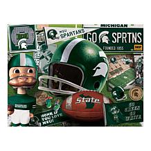 Officially Licensed NCAA MSU Spartans Retro Series 500-Piece Puzzle