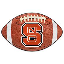 Officially Licensed NCAA NC State Wolfpack NSC Logo Football Rug
