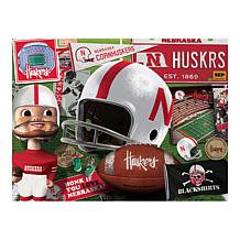 Officially Licensed NCAA Nebraska Cornhuskers Retro 500-Piece Puzzle