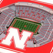 Officially Licensed NCAA Nebraska Huskers 3-D StadiumViews Coaster Set