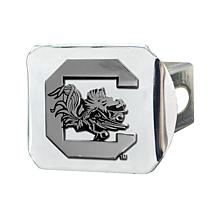Officially Licensed NCAA SC Gamecocks Chrome Metal Hitch Cover
