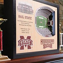 Officially Licensed NCAA StadiumViews 3D Wall Art - Mississippi State