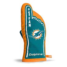 Officially Licensed NFL #1 Fan Oven Mitt - Miami Dolphins