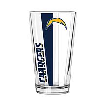 Officially Licensed NFL 16 oz. Vertical Decal Pint - Chargers